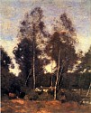 Jean Baptiste Camille Corot, Clairiere du Bois Pierre, aux Evaux, Près Chateau-Thierry
1855-65, Oil on canvas