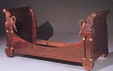 19th Century FRENCH, Empire Ormolu-Mounted Mahogany Bed
1800-1825, Mahogany